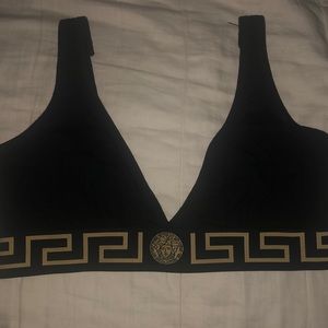 Versace Medusa greek key bra-Authentic